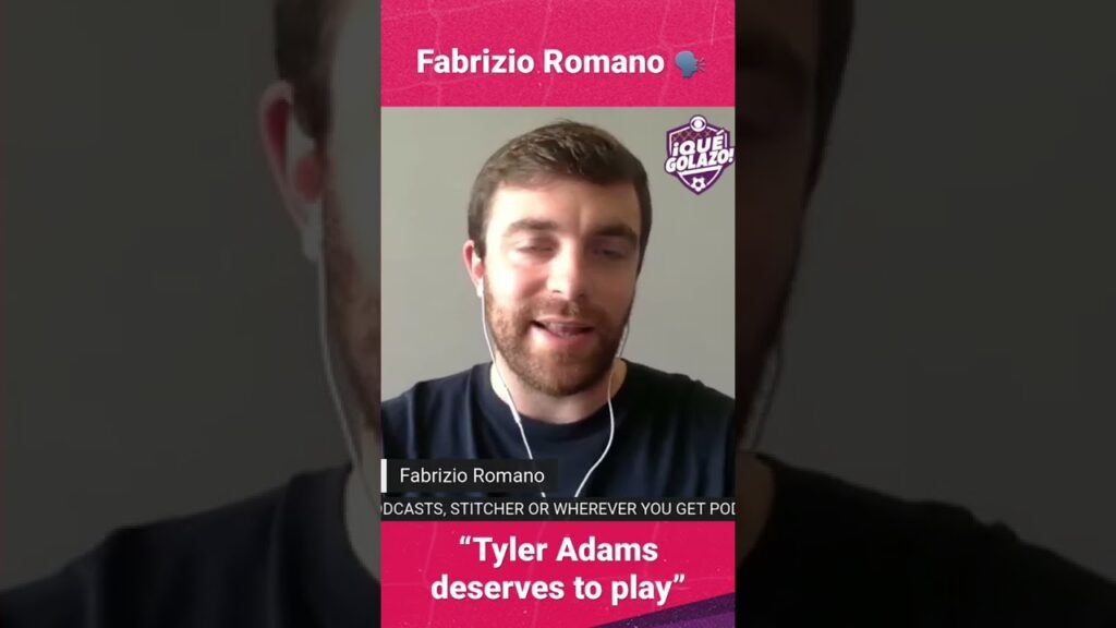 FABRIZIO ROMANO SEES TYLER ADAMS LEAVING LEIPZIG IN THE SUMMER #shorts