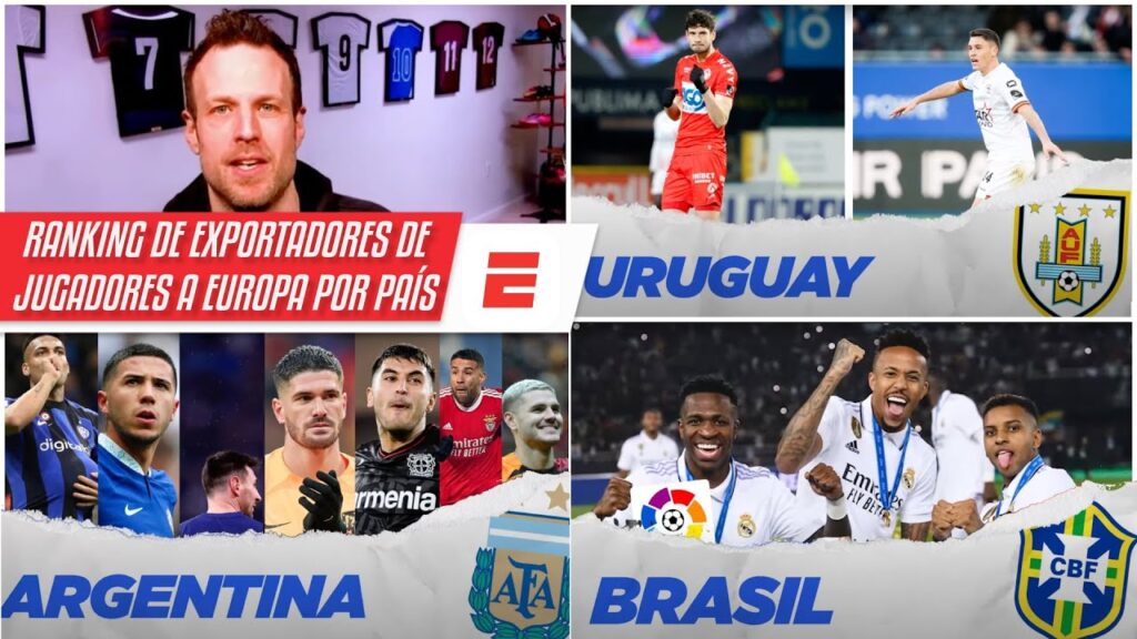 Top 10 del ranking de exportadores de TALENTOS a Europa: URUGUAY, ARGENTINA y BRASIL | Cal y Arena