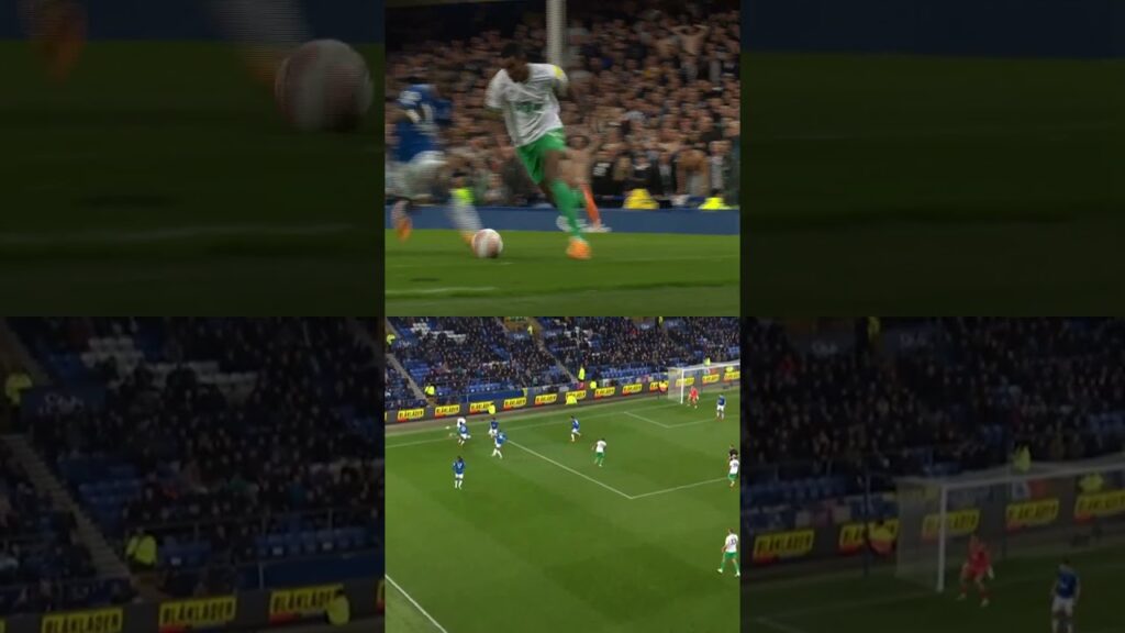 This RUN from Isak vs Everton 😰