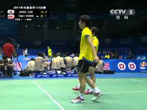 [2011 Sudirman Cup MD] Jung Jae Sung/Lee Yong Dae vs Tan Boon Heong/Hoon Thien How [4]