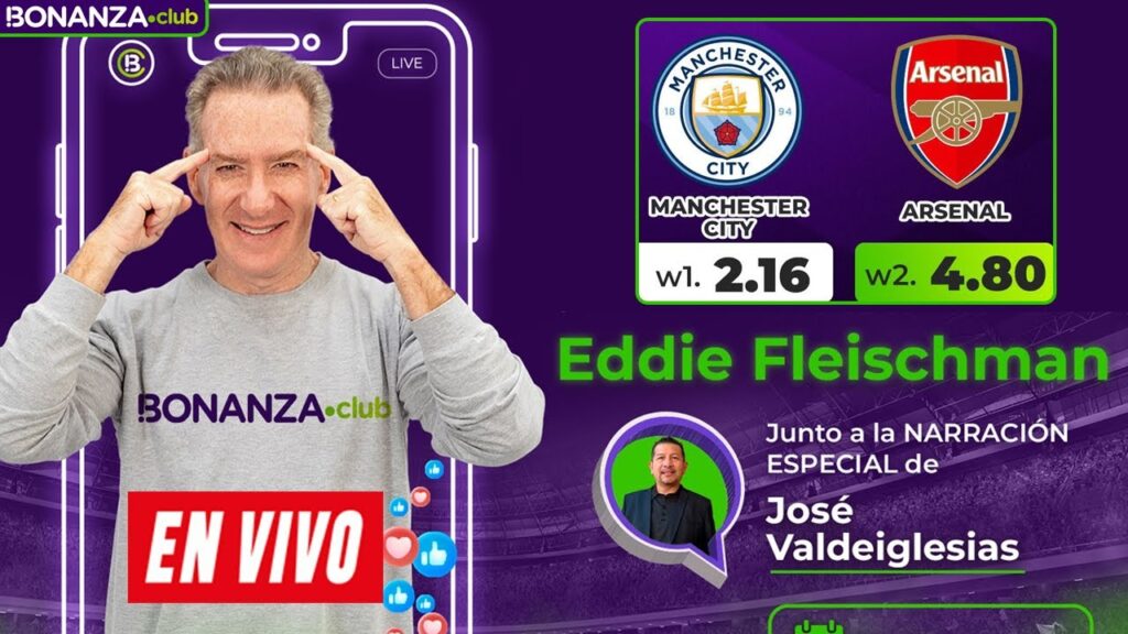 MANCHESTER CITY 4-0 ARSENAL 🔴EN VIVO🔴 PREMIER LEAGUE - REACCIÓN ⚽️ BONANZA CLUB