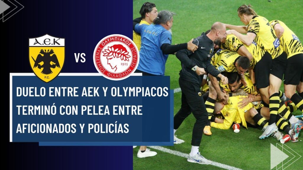 ORBELÍN PINEDA: DUELO ENTRE AEK Y OLYMPIACOS TERMINÓ CON POLÉMICA ENTRE AFICIONADOS