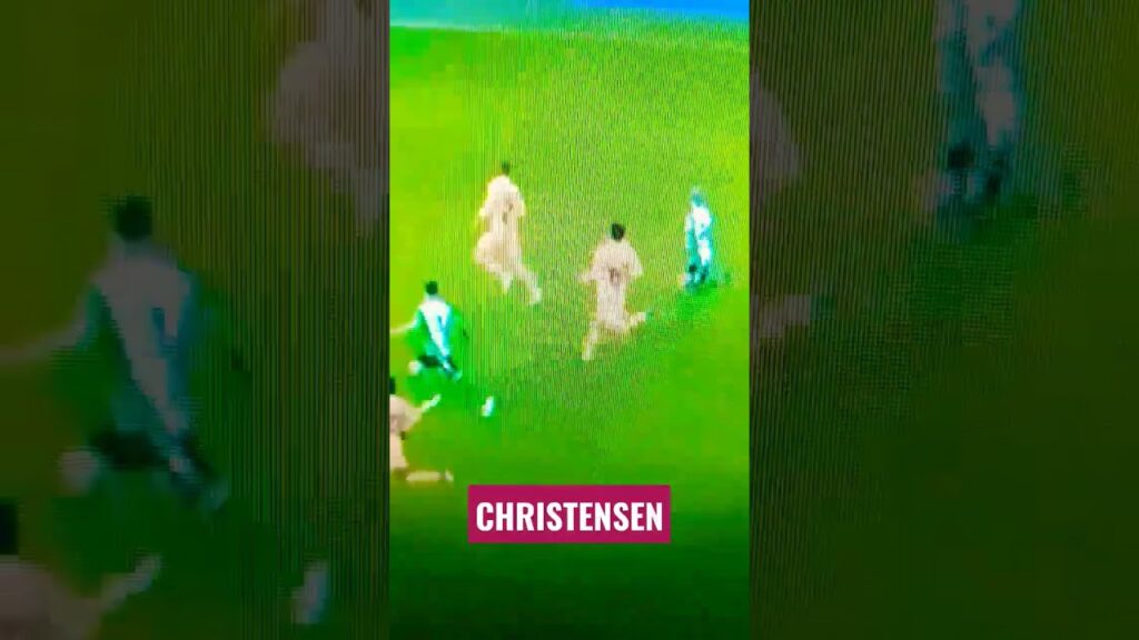 CHRISTENSEN es una locura. Repliegue al sprint vs Real Betis #barça #shorts