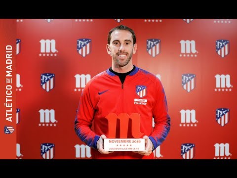Diego Godín, #Jugador5EstrellasATM del mes de noviembre