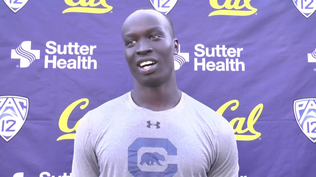 Cal Football Post Practice - ILB Kuony Deng 9/16/19