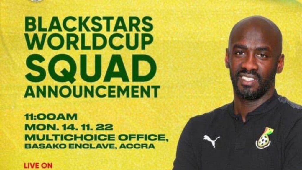 Black Stars World Cup Squad Announcement By Coach Otto Addo
