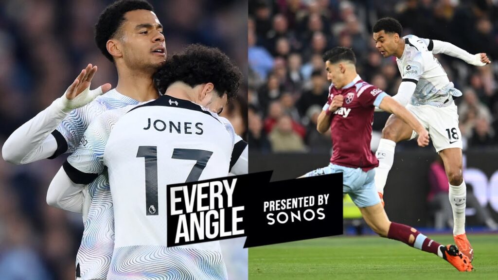 TRENT - GAKPO - GOAL! Every angle of Cody's strike at West Ham!