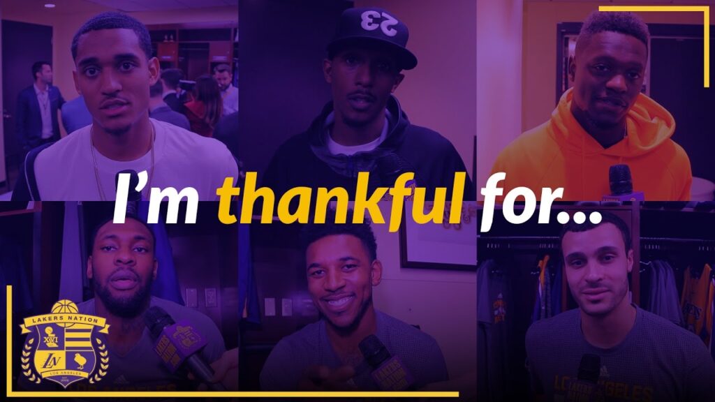I'm Thankful For ____________ (Lakers Edition!)