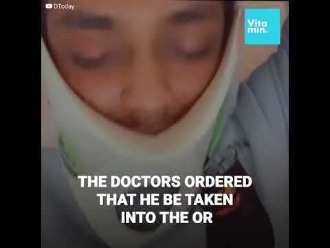 Yaser Al-Shahrani had to be urgently rushed off the pitch. ||sports4international