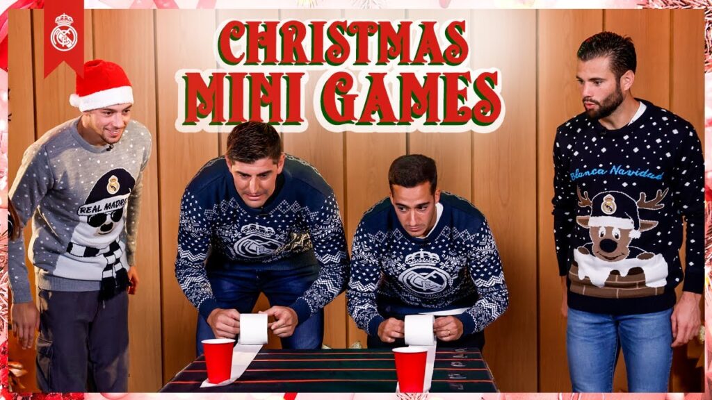 Real Madrid's MINI CHRISTMAS GAMES | Fede, Courtois, Lucas & Nacho