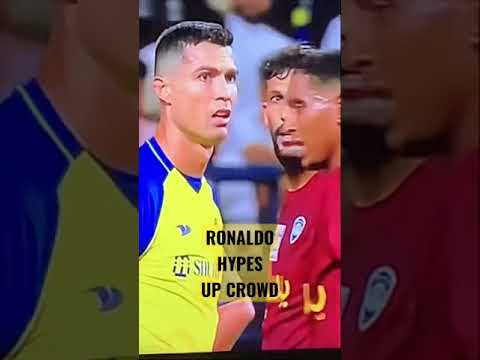 Ronaldo hypes up the crowd as Al Nassr losing #shorts