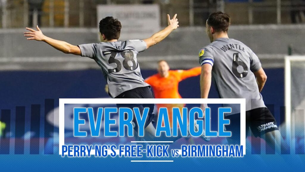 EVERY ANGLE | PERRY NG'S FREE-KICK vs BIRMINGHAM