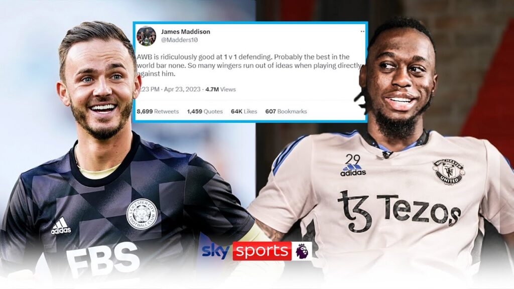 "Was it real or not?" 🤣 | Aaron Wan-Bissaka reacts to James Maddison "best in world" praise