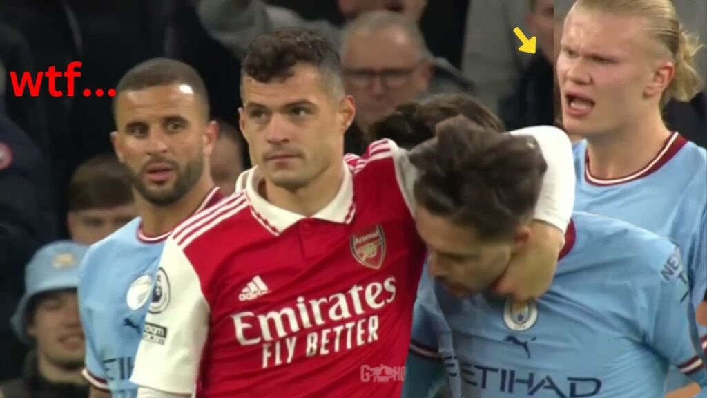 Granit Xhaka Almost Kill Grealish ! π± Granit Xhaka Almost Kill Grealish ! π±