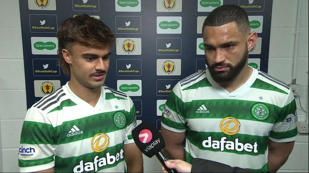 Celtic's Jota and Cameron Carter-Vickers speak after Scottish Cup Semi-Final win over Rangers