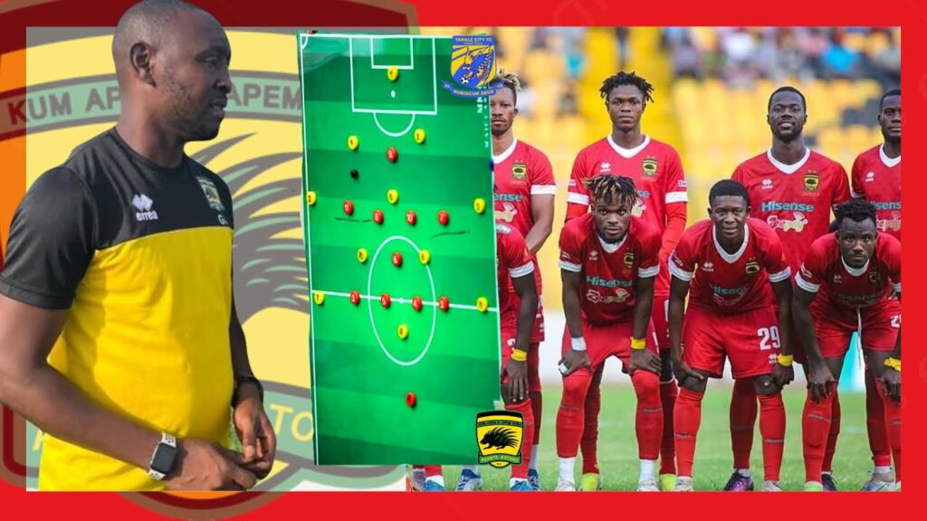 RASHID NORTEY IS BACK FULL SQUAD TO FACE TAMALE CITY ..FIRST 11 .. DANLAD IBRAHIM, ZEZE MFEGUE ..