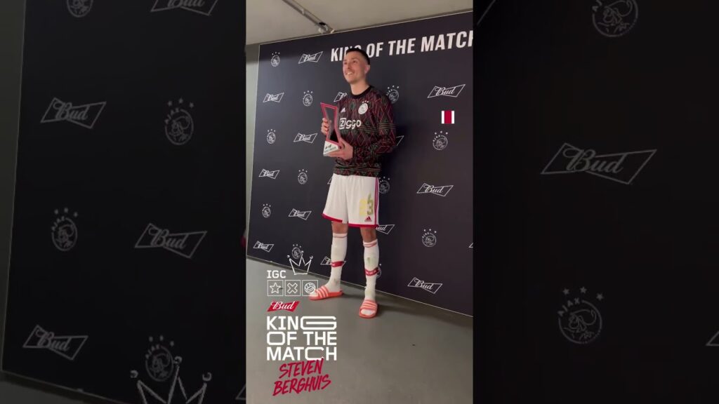 Steven Berghuis, King of the match Ajax vs Fortuna