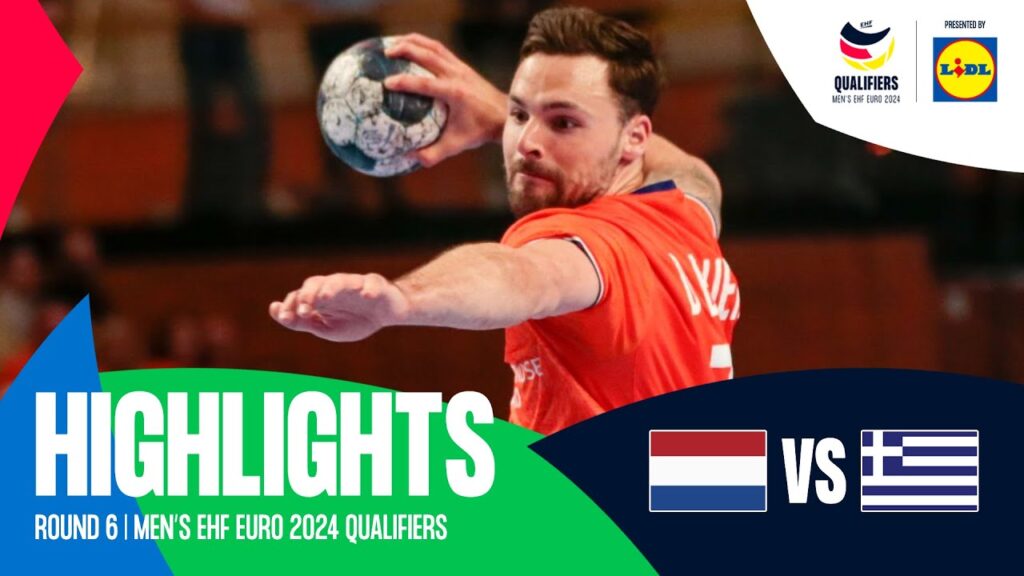 Netherlands vs Greece | Round 6 | Men's EHF EURO 2024 Qualifiers