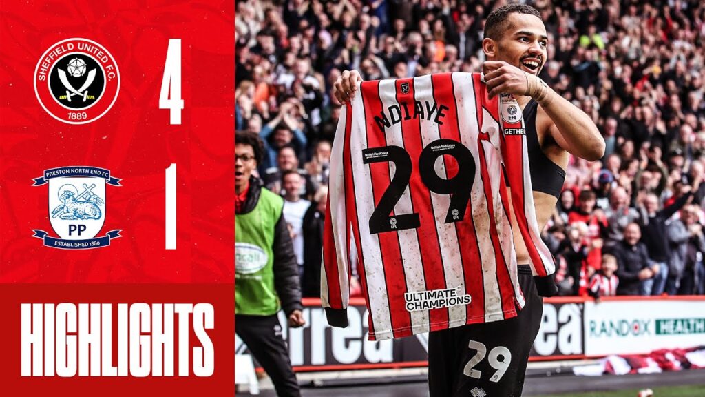 Ndiaye, McBurnie, Fleck goals | Sheffield United 4-1 Preston North End | EFL Championship highlights