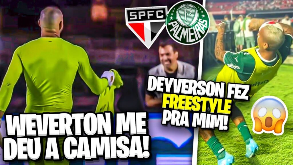 GOLEIRO WEVERTON ME DEU A CAMISA E O DEYVERSON FEZ FREESTYLE PRA MIM!