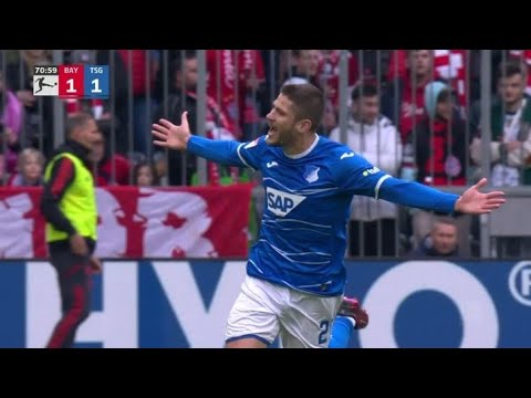 Bayern Munich vs TSG Hoffenheim 1-1 Andrej Kramaric score to earn a point for Hoffenheim Match recap