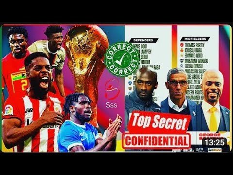 Otto Addo name his 3 goalkeepers & 23 players ahead of Switzerland friendly match & Qatar world cup