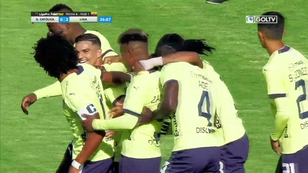 Universidad Católica 0 - 4 Liga de Quito | GOLES | Liga Pro Ecuador