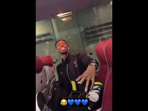 الوطيان مع كنو في الحافلة بعد التأهل