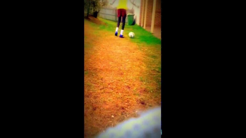 Playing Soccer 12 year old (Deng Deng)