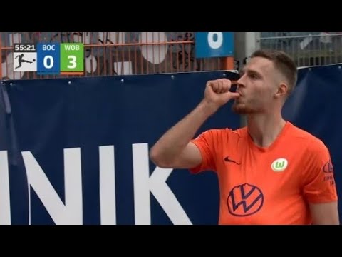 VFL Bochum vs VFL Wolfsburg 1-5 Mattias Svanberg, Jakub Kaminski & Patrick Wimmer score in win