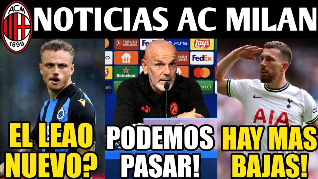 🚨MILAN VS TOTTENHAM! BAJAS EN LOS SPURS! NOA LANG X LEAO? ISCO? VUELVE LA UCL! NOTICIAS AC MILAN