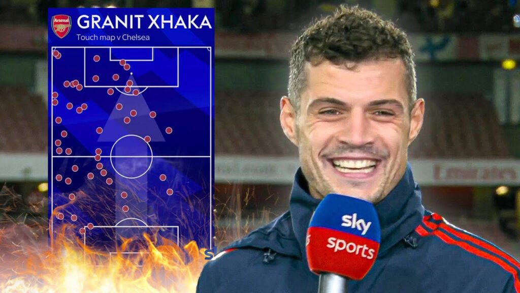 Granit Xhaka's BRILLIANT Reaction To Impressive Stats Vs Chelsea 🔥