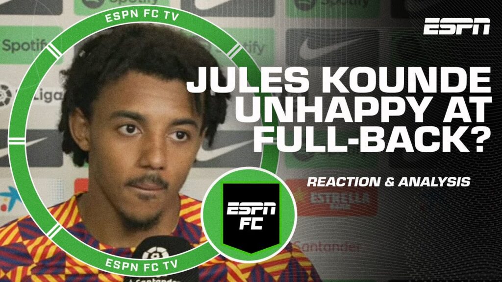 Jules Kounde has 'no comment' when asked if he likes playing full-back 😅 | ESPN FC