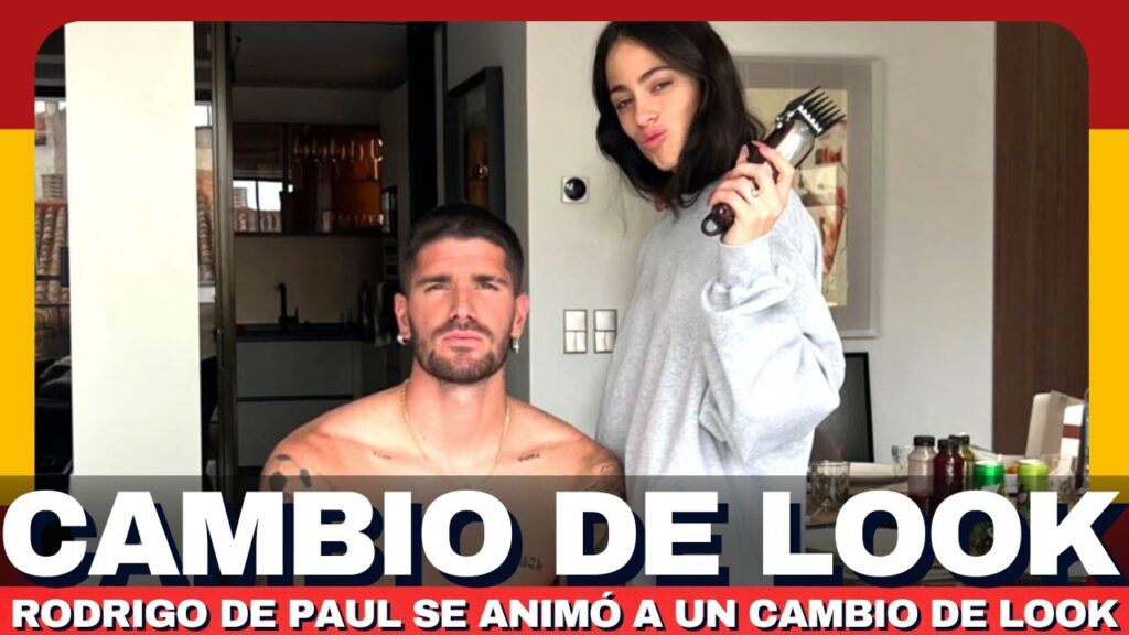 Rodrigo de Paul se ANIMÓ a un gran CAMBIO de LOOK 😱 | Su peluquera fue Tini