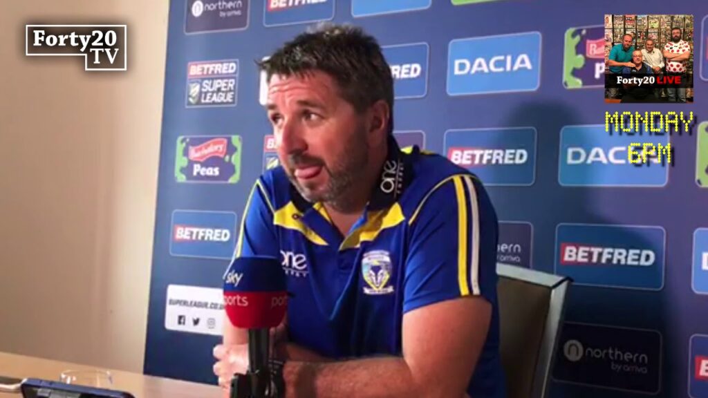 Forty20 TV: Steve Price and Danny Ward after Warrington Wolves win 36-6 away at London Broncos
