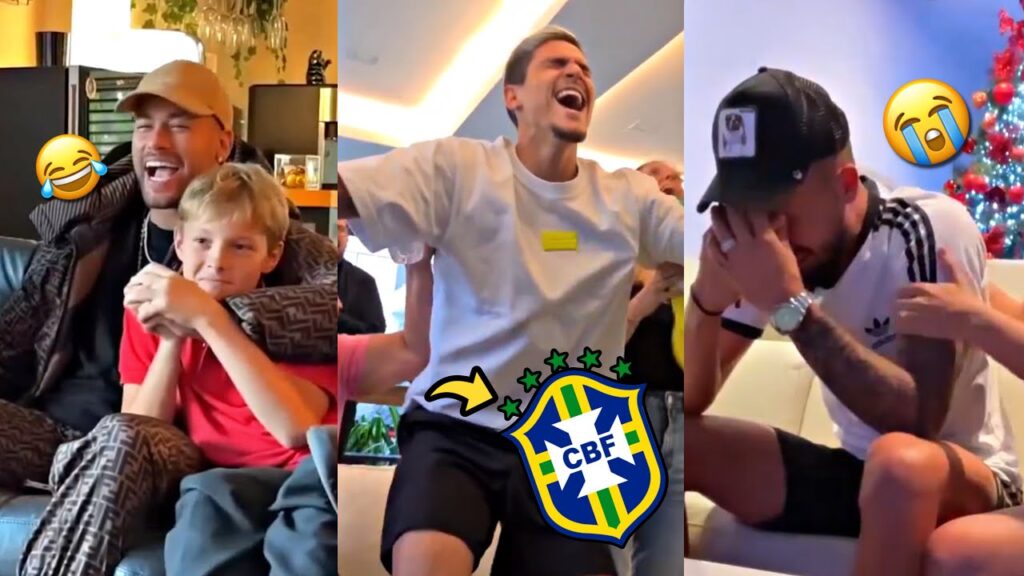REAÇÕES EMOCIONANTES DOS JOGADORES DA SELEÇÃO BRASILEIRA NA CONVOCAÇÃO PARA COPA DO MUNDO