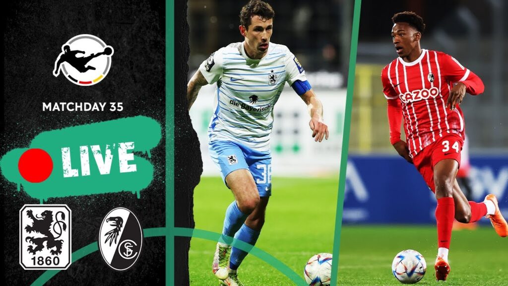 LIVE 🔴 1860 München - SC Freiburg II | Full Game | 3rd Division 2022/23 | Matchday 35