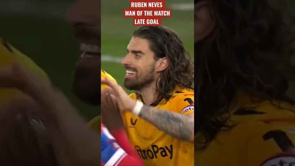 RUBEN NEVES "WOLVES , LATE GOAL" PL 2023 "WOLVES V PALACE #premierleague #wolverhampton