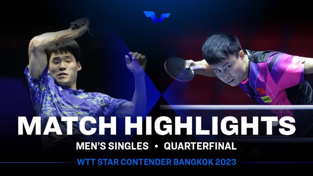 Zhou Qihao vs Jang Woojin | MS QF | WTT Star Contender Bangkok 2023