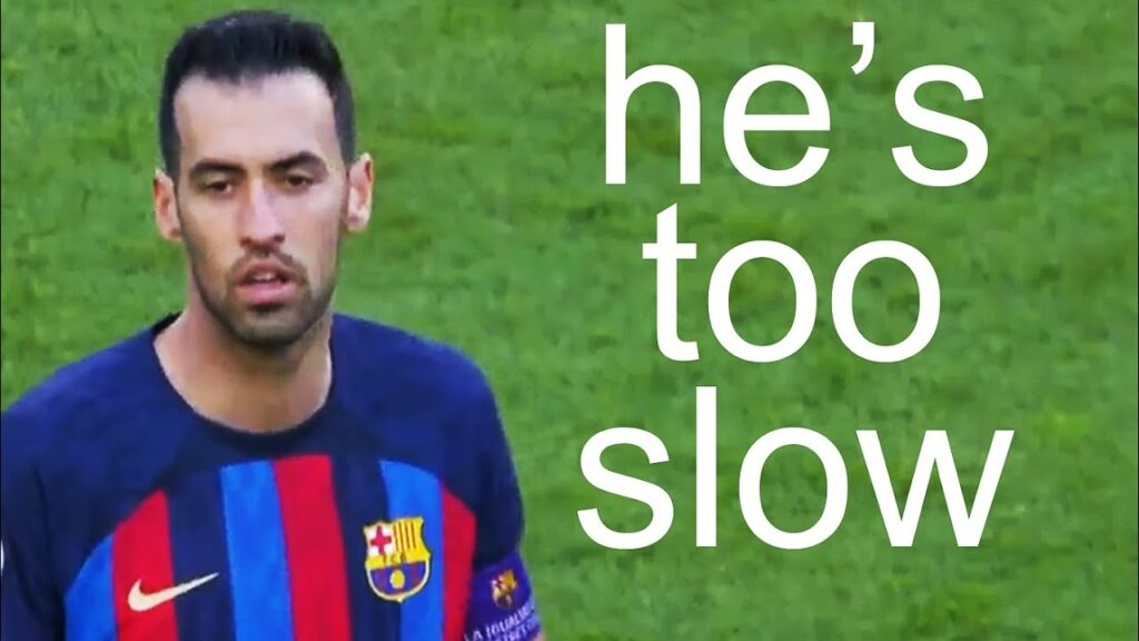 Busquets dribbles in slow motion… Busquets dribbles in slow motion...
