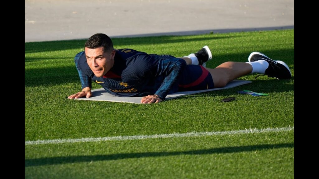 PRIMER ENTRENAMIENTO CRISTIANO con PORTUGAL de ROBERTO MARTINEZ/First Ronaldo Training with Portugal