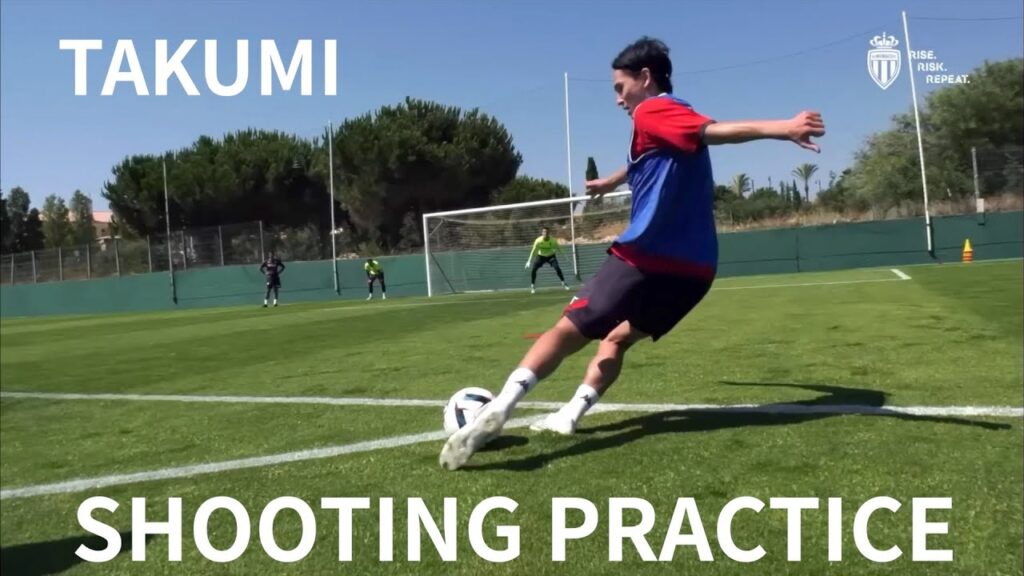 モナコ 南野拓実 シュート練習 Vol.1 - Monaco Takumi Minamino Shooting Practice