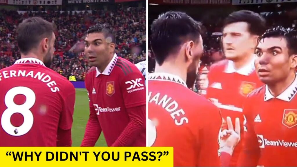 Casemiro was MAD at Bruno Fernandes after the Aston Villa game.