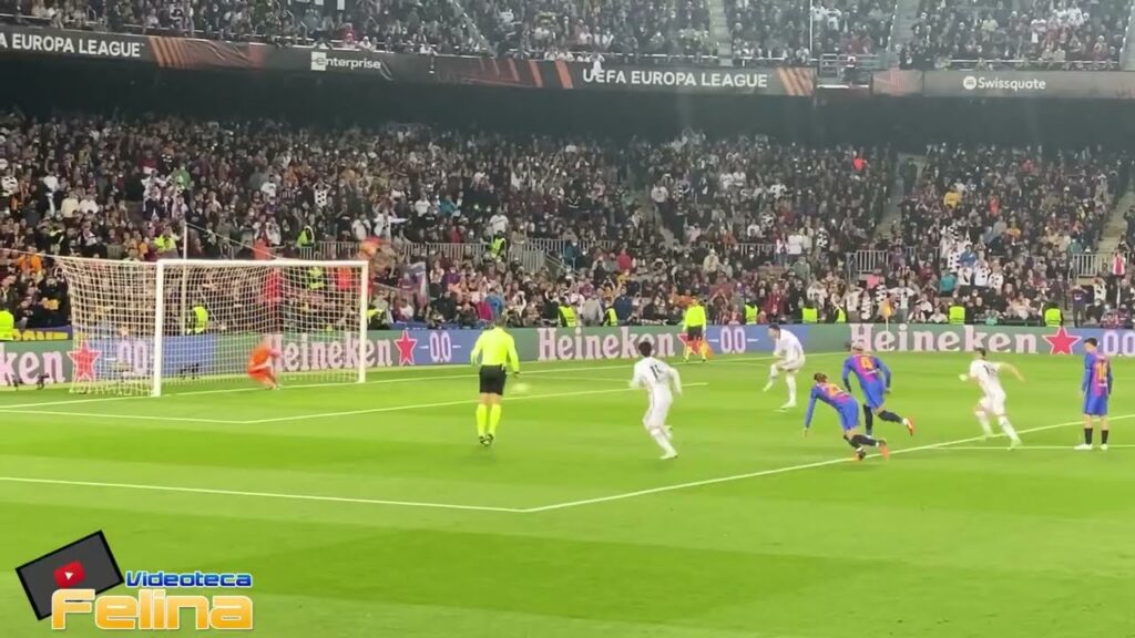 GOOL DE FILIP KOSTIC | BARCELONA 0-1 FRANKFURT | EUROPA LEAGUE 2022 | CUARTOS DE FINAL