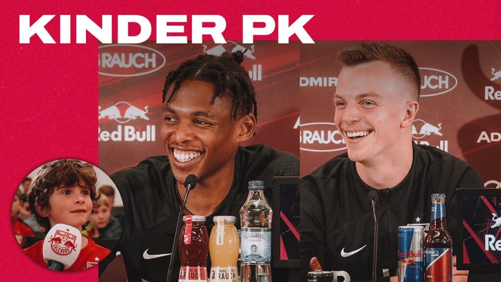 Kinder-Pressekonferenz mit Junior Adamu & Philipp Köhn