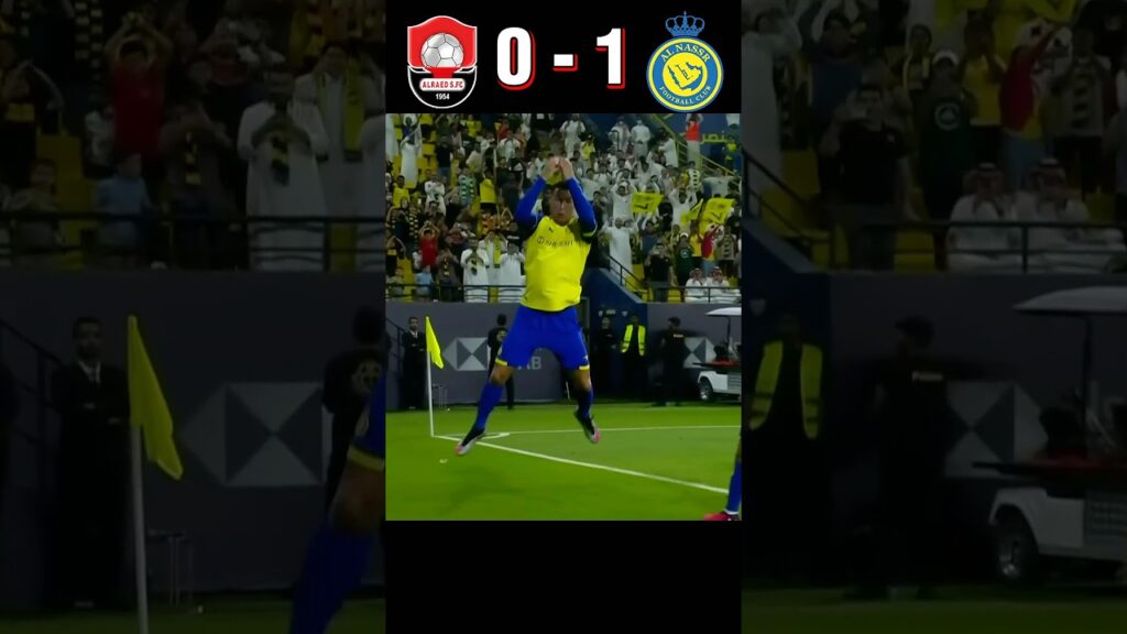 Al Nassr vs Al Raed 4-0 🔥 | Ronaldo HAT TRICK 😱 #youtube #shorts #football #highlights