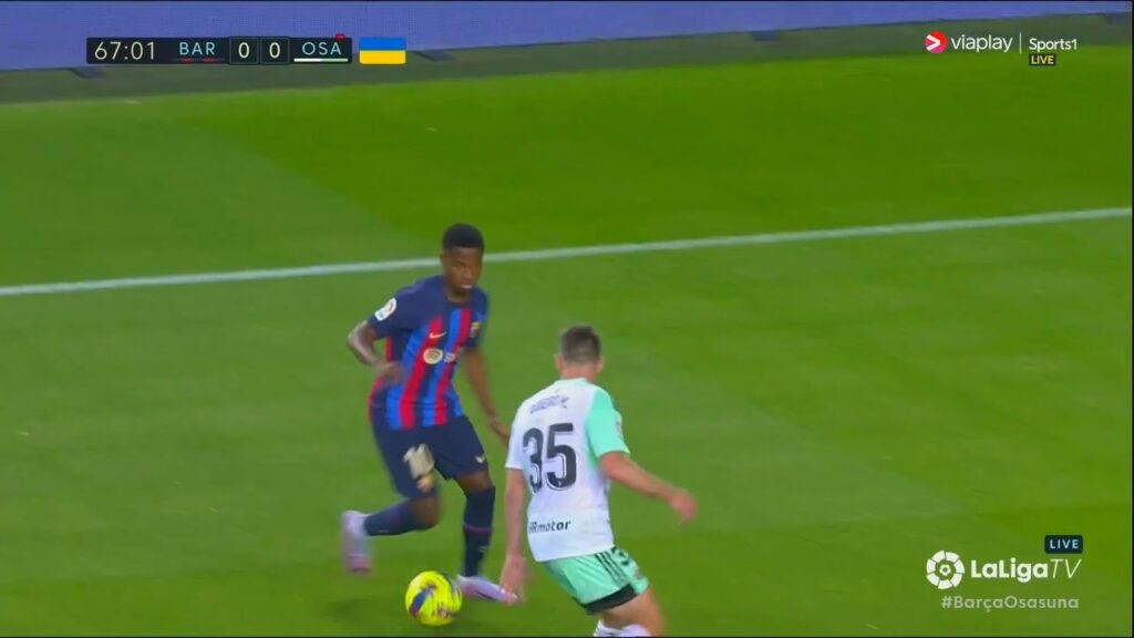 Ansu Fati vs Osasuna (HOME) 22/23 - GETTING BACK TO HIS OLD SELF