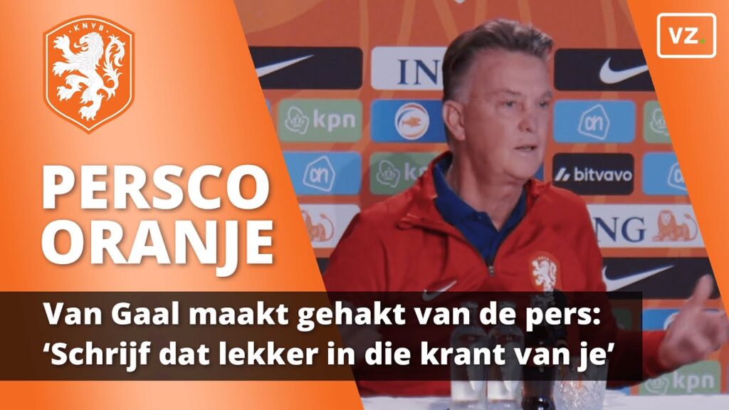 Van Gaal maakt gehakt van de pers: 'Schrijf dat lekker in die krant van je'