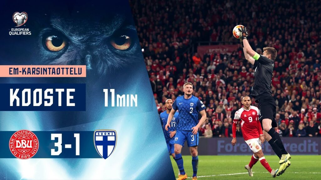Full Highlights (11 min.) | Tanska–Suomi 3–1 | UEFA EURO 2024 -karsinnat | 23.3.2023
