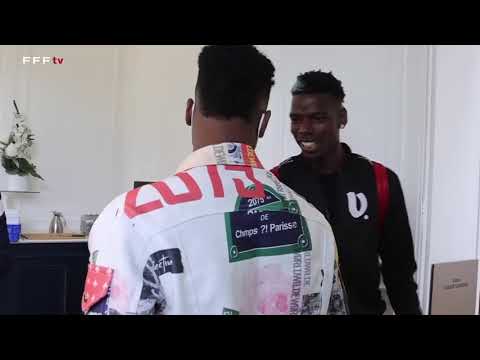 Paul Pogba meets Kingsley Coman